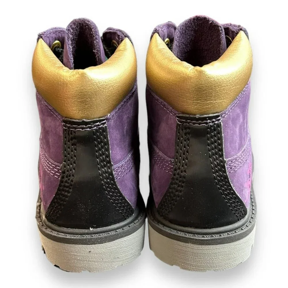 Timberland x NBA LA Lakers PSB Boys 6-Inch Waterproof Dark Purple‎ Boots Size 9C
